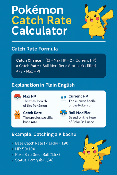 Pokemon Catch Rate Calculator